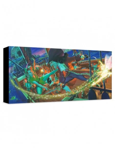 Peter Pan ''Clash for Neverland'' Giclée on Canvas by Alex Ross – Limited Edition $45.60 HOME DECOR