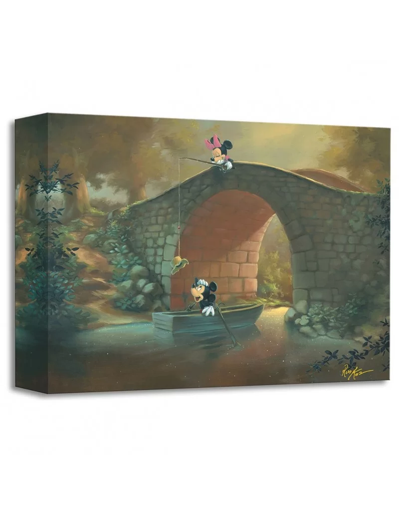 Mickey Mouse and Minnie ''Hooked on You'' Giclée by Rob Kaz $59.98 COLLECTIBLES