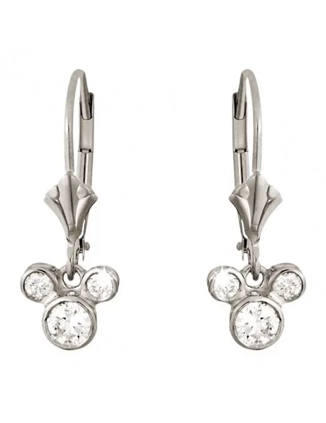 Mickey Mouse Fleur-de-Lis Earrings – Platinum $637.00 ADULTS