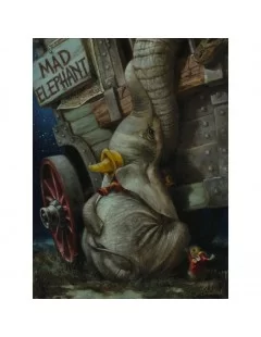 Dumbo ''Baby of Mine'' by Heather Edwards Hand-Signed & Numbered Canvas Artwork – Limited Edition $156.00 COLLECTIBLES