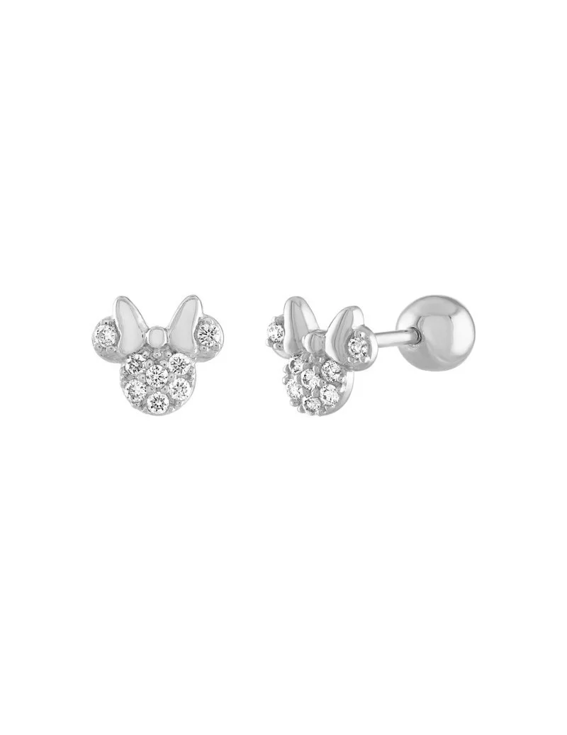 Minnie Mouse Icon White Gold Earrings by Rebecca Hook $66.60 ADULTS