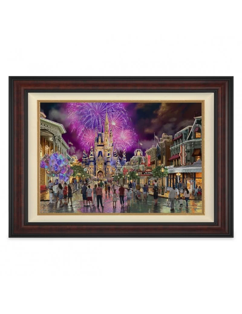''Walt Disney World 50th Anniversary'' Framed Limited Edition Canvas by Thomas Kinkade Studios $559.60 HOME DECOR