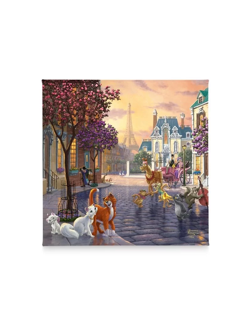 ''The Aristocats'' Gallery Wrapped Canvas by Thomas Kinkade Studios $43.12 COLLECTIBLES