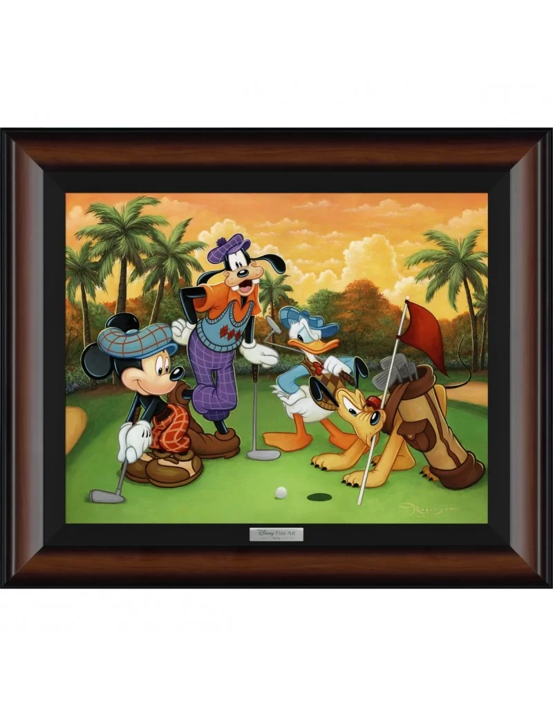 Mickey Mouse and Friends ''Fabulous Foursome'' by Tim Rogerson Framed Canvas Artwork – Limited Edition $131.60 COLLECTIBLES
