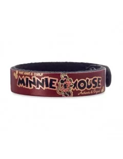Minnie Mouse Icon Leather Bracelet – Personalizable $4.40 ADULTS