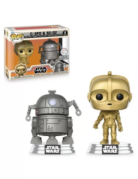 C-3PO and R2-D2 Pop! Vinyl Bobble-Head Figure Set by Funko – Star Wars $14.08 COLLECTIBLES