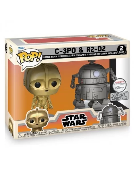 C-3PO and R2-D2 Pop! Vinyl Bobble-Head Figure Set by Funko – Star Wars $14.08 COLLECTIBLES