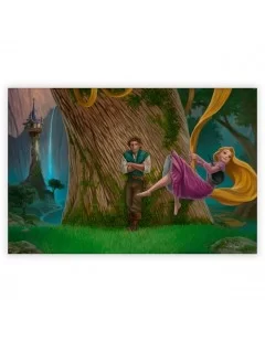 Rapunzel ''Tangled Tree'' Giclée by Jared Franco – Limited Edition $55.20 HOME DECOR