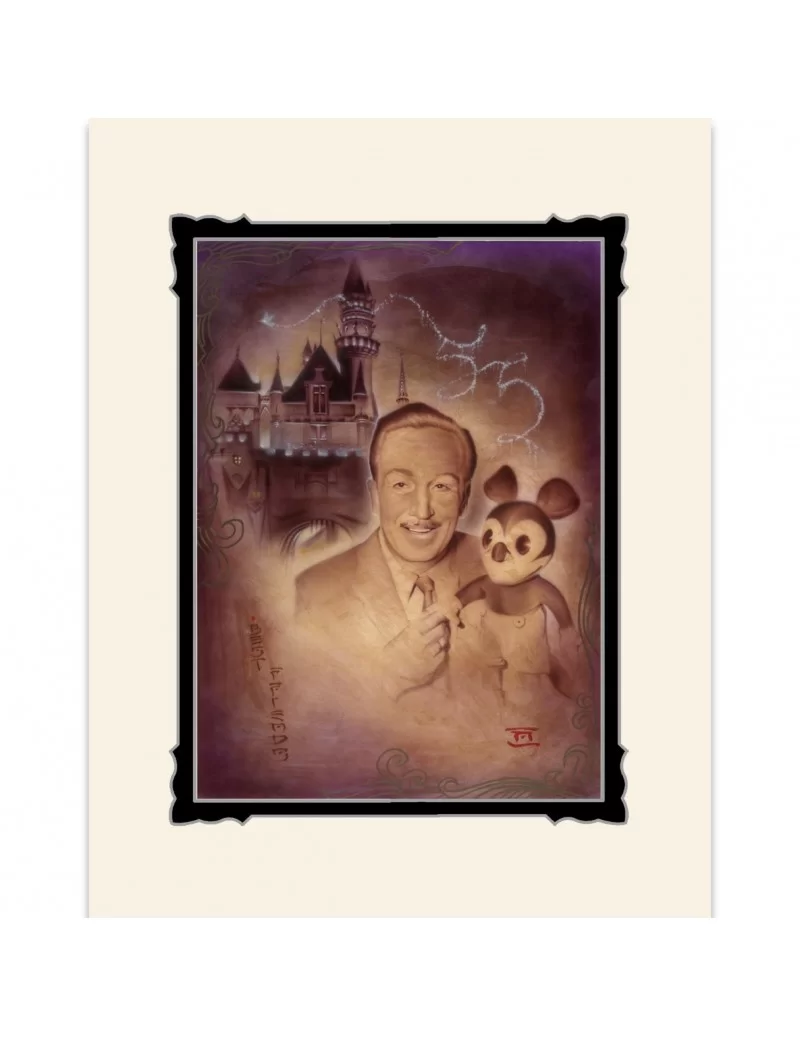 Walt Disney and Mickey Mouse ''Walt and Mickey 55th'' Deluxe Print by Noah $9.91 COLLECTIBLES
